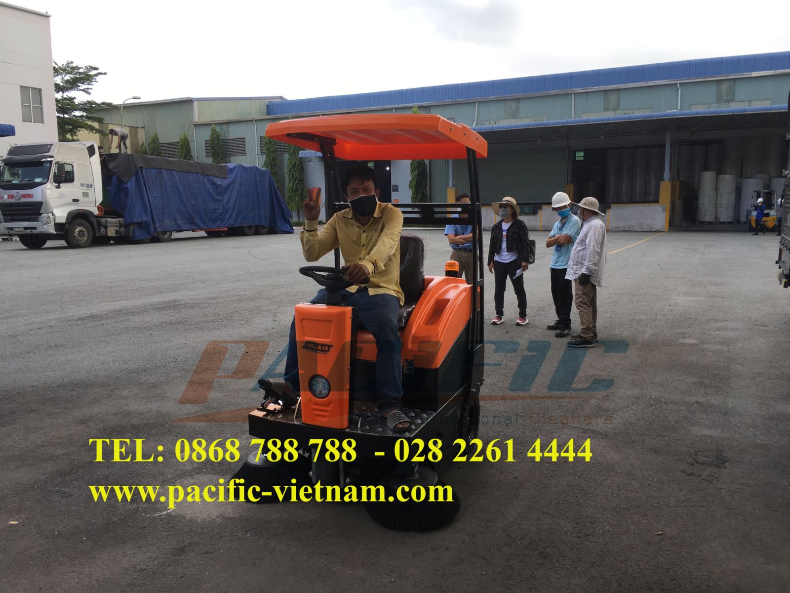 máy quét rác nhà xưởng 
